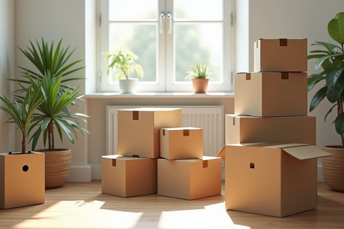 déménagement cartons